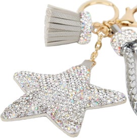 Listing 3 of 5 for Crystal Keychain With Tassle Keychains For Women