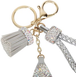 Listing 5 of 5 for Crystal Keychain With Tassle Keychains For Women
