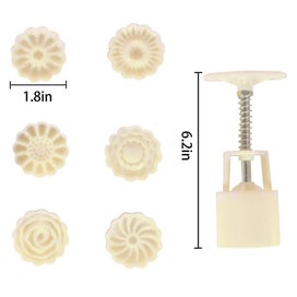 Listing 3 of 5 for 7 Pieces Bath Bomb Mold Set Includes 1 Pieces Bath Bombs Press And 6 Pieces Diff