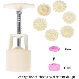 Listing 5 of 5 for 7 Pieces Bath Bomb Mold Set Includes 1 Pieces Bath Bombs Press And 6 Pieces Diff