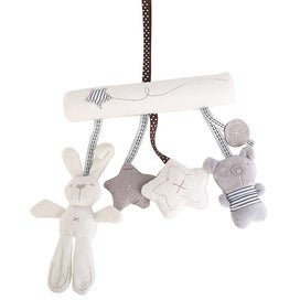 Listing 2 of 4 for Kids Wind-up Baby Musical Crib Mobile, Bunny, Bear And 2 Stars Toys