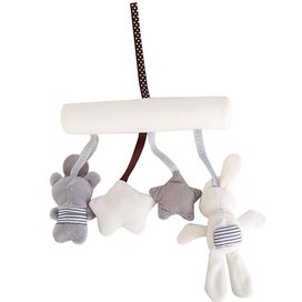 Listing 3 of 4 for Kids Wind-up Baby Musical Crib Mobile, Bunny, Bear And 2 Stars Toys
