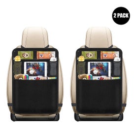 Listing 5 of 5 for Car Seat Back Protector For Children, Pack Of 2 Multi Pocket Back Seat