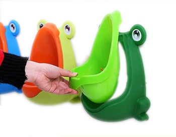 Listing 3 of 5 for Cute Frog Potty Training Urinal For Boys With Funny Aiming Target
