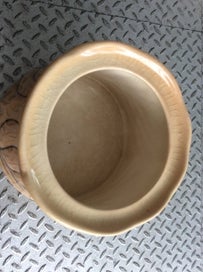 Listing 7 of 8 for Carlton Ware - Art Deco Sugar, Honey or Jam pot Tan with Black lines.