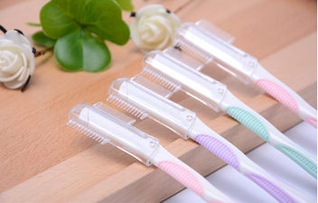 Listing 4 of 5 for New 4pcs/SET 3 in 1 Eyebrow Brush Eyebrow Razor comb