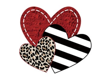 Listing 10 of 10 for 10 X Valentines Day Iron on Heat Transfer Film Sticker Clothes T Shirt DIY Patch