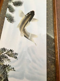 Listing 2 of 4 for Korean Art Painting [Picture of Jumping Carp]