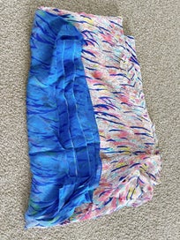 Listing 5 of 8 for Sheer Watercolor Silk Fabric
