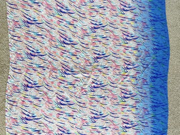 Listing 4 of 8 for Sheer Watercolor Silk Fabric