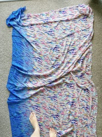 Listing 7 of 8 for Sheer Watercolor Silk Fabric