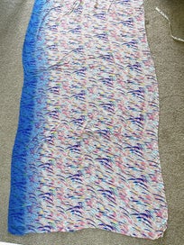Listing 8 of 8 for Sheer Watercolor Silk Fabric