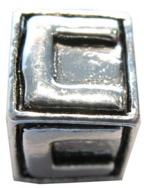 Listing 1 of 1 for Cherish Beads - Letters - PACKOF 4 Square Metal C