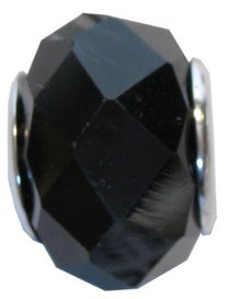 Listing 1 of 1 for Cherish Beads - Glass - Blk Plain Crystal Cut 4/Pk