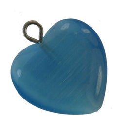 Listing 1 of 1 for Beads - Catseye - 20mm Heart Bead 5pcs - Set of 2