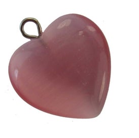 Listing 1 of 1 for Beads - Catseye - 20mm Heart Bead 5pcs - Set of 2