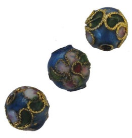 Listing 1 of 1 for Beads - Cloisonne - 8mm Bead 12pcs - Set of 2