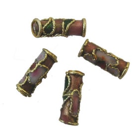 Listing 1 of 1 for Beads - Cloisonne - 10x4mm Bead 20pcs - Set of 2