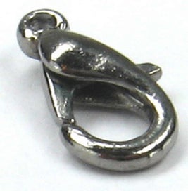 Listing 1 of 1 for Findings - Connectors &Bails - 14x7.5mm Oyster Clasp30pc Gunm - Set of 2