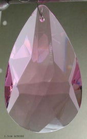 Listing 1 of 1 for Beads - Glass Pendants - 61x35x15 Faceted Teardrop - Set of 2