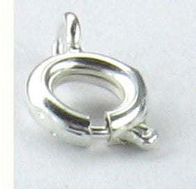Listing 1 of 1 for Findings - Connectors &Bails - 6.5mm Bolt Clasp 50pcs Silver - Set of 2