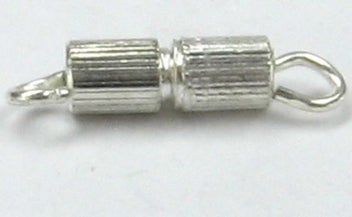 Listing 1 of 1 for Findings - Connectors &Bails - 8.5x3mm Screw Clasp 50pc Silve - Set of 2
