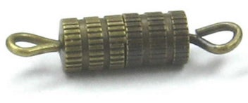 Listing 1 of 1 for Findings - Connectors &Bails - 10x4mm Screw Clasp40pc Antq_Br - Set of 2