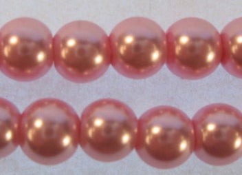 Listing 1 of 1 for Beads - Pearls (Glass) - 10mm .80pcs COPPER - Set of 2
