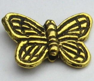 Listing 1 of 1 for Beads - Metal Beads - 14Wx10.4mmh Metal B/Fly 30pcs - Set of 2