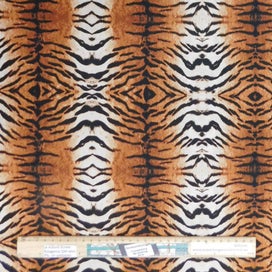 Listing 2 of 3 for Patchwork Quilting Sewing Fabric Savannah Sunrise Tiger Print 50x55cm FQ
