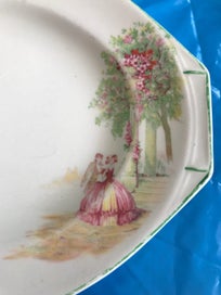 Listing 2 of 10 for J & G Meakin England - Sandwich Plate - Vintage 1940/50's Sol Pattern