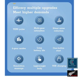 Listing 12 of 20 for Rechargeable Neck Massager Heat Electric Pulse *Local STOCK NOW*