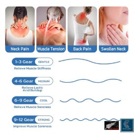 Listing 14 of 20 for Rechargeable Neck Massager Heat Electric Pulse *Local STOCK NOW*