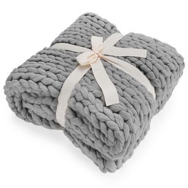 Listing 2 of 5 for Coarse Knitted Wool Blanket - Knitted Blanket, Cozy Blanket As A Throw - 180 X 1