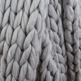 Listing 5 of 5 for Coarse Knitted Wool Blanket - Knitted Blanket, Cozy Blanket As A Throw - 180 X 1