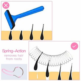 Listing 3 of 5 for Epilator Face Facial Hair Spring Bend Remover Epilator Stick Hair Removal