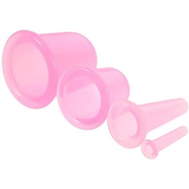 Listing 2 of 5 for 4pcs Silicone Massage Cupping Cups For Neckline Face Body Random Color
