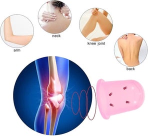 Listing 5 of 5 for 4pcs Silicone Massage Cupping Cups For Neckline Face Body Random Color