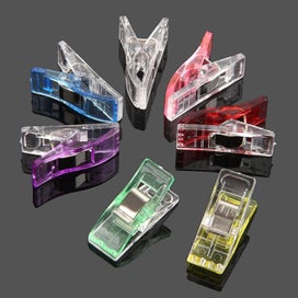 Listing 4 of 5 for Set Of 100 Clips, Sewing Accessories, Fabric Clips, 9 Colors For Sewing, Quiltin