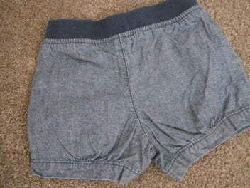 Listing 2 of 4 for tiny little wonders little girls bloomer denim shorts size 0 6-12m