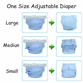 Listing 6 of 6 for Reusable Cloth Diaper Adjustable Baby Nappies Washable Nappy Newborn Pants