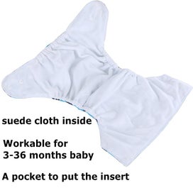 Listing 4 of 6 for Reusable Cloth Diaper Adjustable Baby Nappies Washable Nappy Newborn Pants