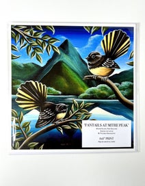 Listing 3 of 4 for 8x8” ART PRINT ~ Fantails At Mitre Peak