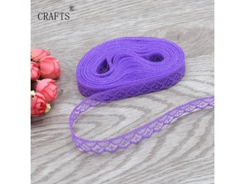 Listing 4 of 10 for 10 Yards 1.35 Cm Wide Lace Ribbon For DIY Accessories