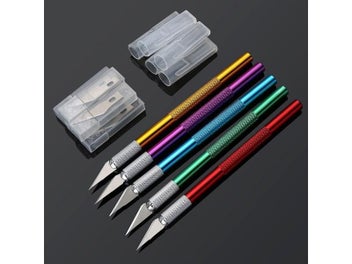 Listing 3 of 10 for 1PC Multi-color Metal Handle Non-Slip Knife With 6Pcs Blade Scalpel Engraving