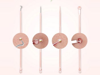 Listing 3 of 5 for Set of 10Pcs Blackheads Remover Comedone Extractor Pimple Popper Tool Kit Pink