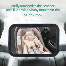 Listing 3 of 4 for Baby Car Mirror, Safety Car Seat Mirror For Rear Facing Infant With Wide Crystal