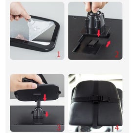 Listing 4 of 4 for Baby Car Mirror, Safety Car Seat Mirror For Rear Facing Infant With Wide Crystal