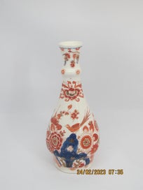 Listing 1 of 8 for H.M.E. Mertens, Imari Vase, Hand-painted, c:1971-73, Netherlands, 210 mm, EX