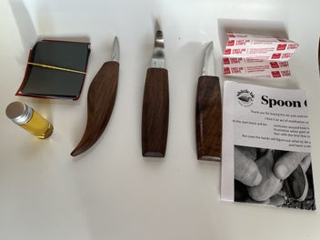 Listing 2 of 14 for Spoon Carving Kit - Sloyd, Hook and Detail Knife. Kauri + Kahikatea spoon blanks